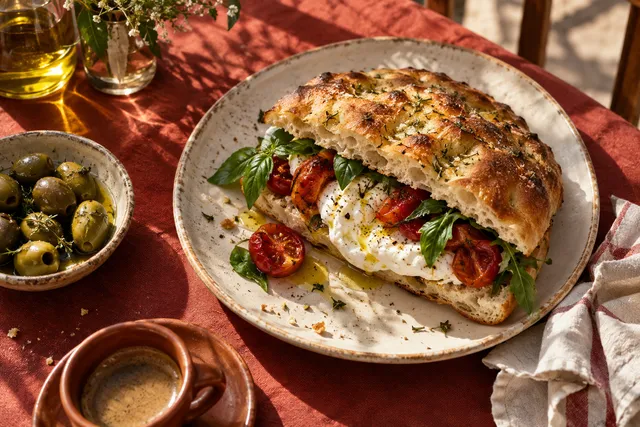 Masa restoranı için hazırlanan AI yemek görseli